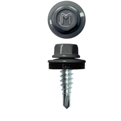 Саморез кровельный КР с ZP 4,8х19 RAL7024 графитовый серый