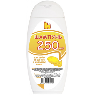 Золотая рыбка д/собак и щенков Дыня 250мл/0656