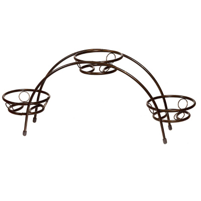 Подставка для цветов на 3 горшка "Радуга" h=310мм ш=210мм, гл=690мм БРОНЗА, МЕДЬ