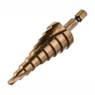 Сверло по металлу шаговое спиральное 4-20 мм (9 ступ.)Р6М5  "Hardcore" Torsion step