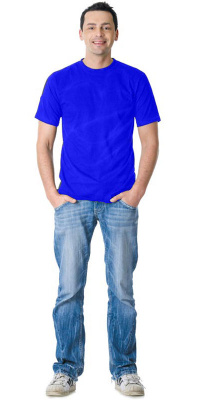 Футболка 160 г/м2 василек р. 56-58 (XXL)