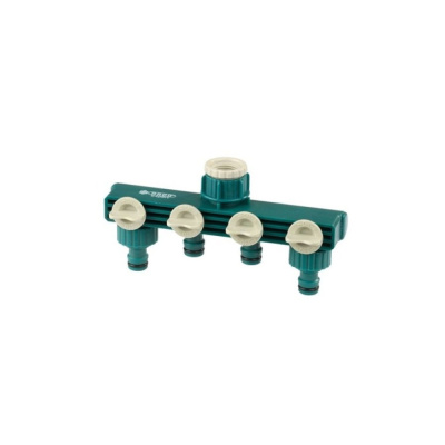 Распределитель RACO Original DELUXE четырехканальный, резьба внешняя-наконечник" 1/2"х3/4"
