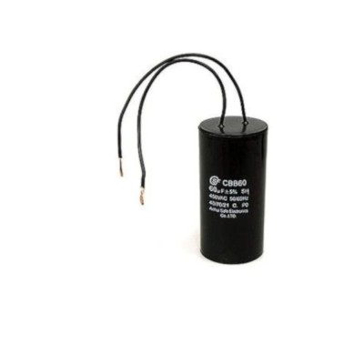Конденсатор пусковой c мягкими выводами CBB60 60uF 450V WIRE (SAIFU)