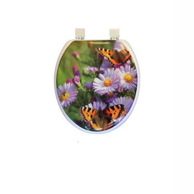 Сиденье для унитаза мягкое цветное с рисунком в ассорт.
