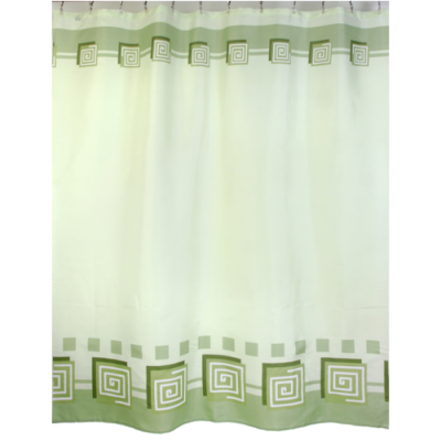 Штора для ванной ZALEL 01336 180*200 (Green Kvadraty)