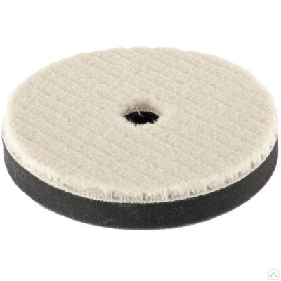 Насадка полировальная "под липучку", 150 мм,  короткая  плетеная шерстяная нить // MATRIX