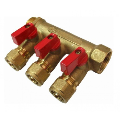 Коллектор 3/4x16x3 выхода с цангами