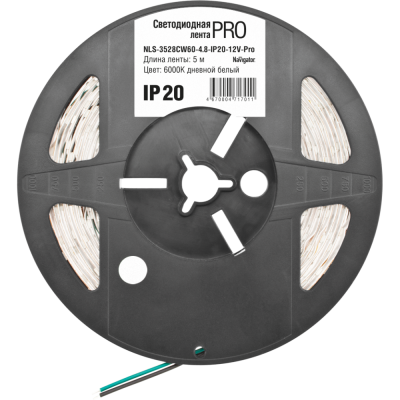 Лента светодиодная  LED*60/м 5м 4,8w/m 12в Pro синий шт