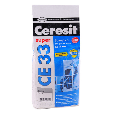 ЗАТИРКА №43  СЕ 33  БАГАМА БЕЖЕВАЯ  2 КГ ФОЛЬГА (1/12) "CERESIT"