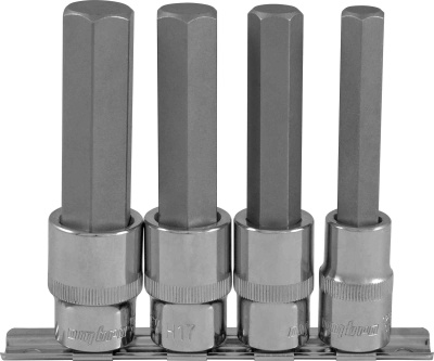 Набор торцевых насадок 1/2 DR с вставками HEX,11 предметов
