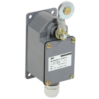 Выключатель концевой ВК-300-БР-11-67У2-21,рычаг с роликом,ход вправо.IP67 IEK