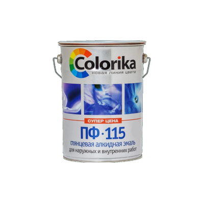 Эмаль ПФ-115 "Colorika" ярко-зеленая 12 кг