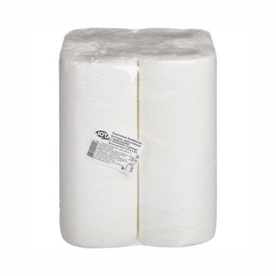 Полотенца бумажные JOY LAND 2-сл, цел с тиснением 4рул/уп