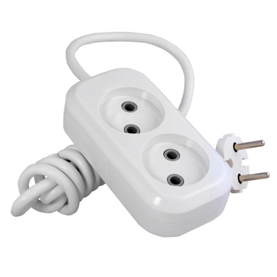 Удлинитель MegArsenal (ГОСТок) б/з 2 гнезда ШВВП 2*0,75 белый 6А 7м