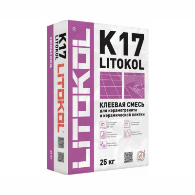 Смесь клеевая LITOKOL K17 (С1)(25kg bag)