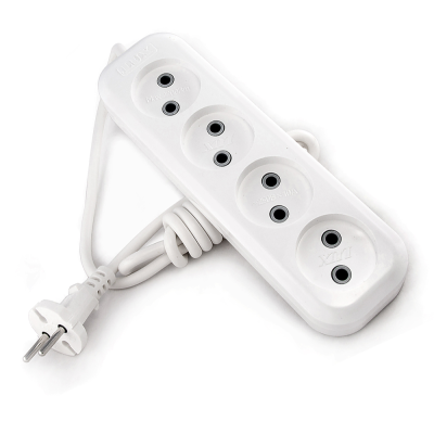 Удлинитель сетевой LUX У4-0-03 4-местный б/заз., 250В 10А, 3 м