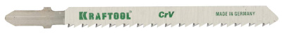 Полотна KRAFTOOL, T101B, для эл/лобзика, Cr-V, по дереву, ДСП, ДВП, чистый рез, EU-хвост., шаг 2,5мм