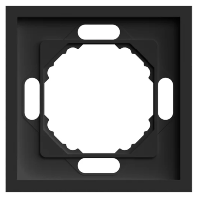Рамка 1-местная, РС, soft touch, STEKKER Эмили, черный уголь, 1/35/350