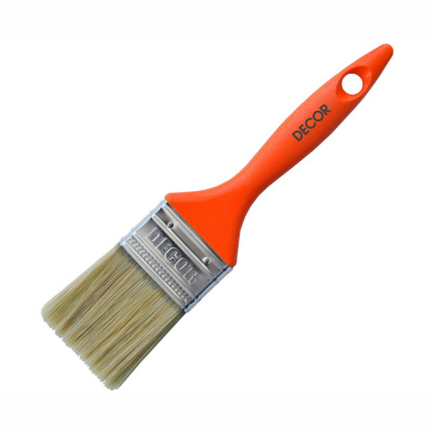 Кисть плоская 4" DECOR PROFI универс. 100х15мм светл. смеш. щетина пласт. ручка