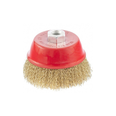 Щетка д/болгарки "MATRIX" 100мм М14 "чашка" металлическая