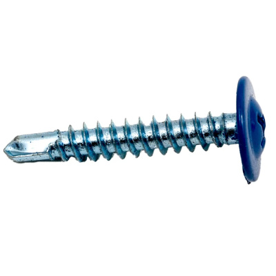 Саморез 4,2х25 RAL5005 ярко-синий, сверло