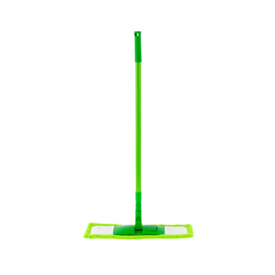 Швабра  120 см с пластиковой складной подошвой, насадка микрофиб, рукоятка телескоп.//ELFE