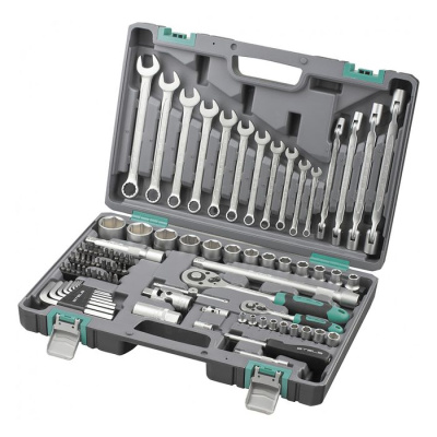 Набор инструмента 1/2", 1/4",  CrV, пластиковый кейс  88 предм.// STELS