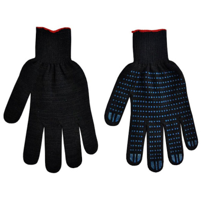 Перчатки 5-нит п/ш черные, 10 кл