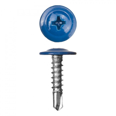 Саморез 4,2х16 RAL5005 ярко-синий, сверло
