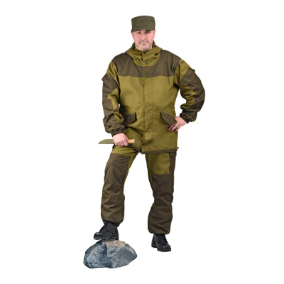 Костюм мужской "Горка 3" летний палатка 270 г/м2 хаки 100% хлопок (44-46, 182-188)