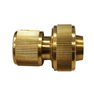 Соединитель PALISAD латунный быстросъемный д/шланга 3/4", аквастоп