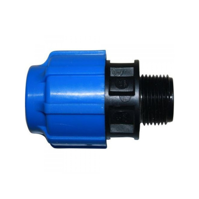 Муфта ПЭ 50х1 1/4 нар.резьба ИТАЛ