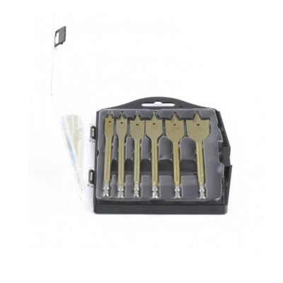 Набор сверл перовых по дереву 10-12-16-18-20-25мм, 6шт, пласитик, кейс//Matrix