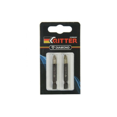 Бита Ritter Diamond PH 2х70мм магнитная(алмазное покрытие сталь S2)(2шт.в блистерной упак.)