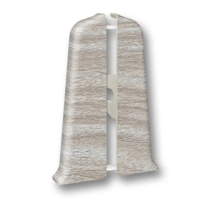 Угол для плинтуса 70мм "Деконика" Орех антик / 294 торцевой (пара)										