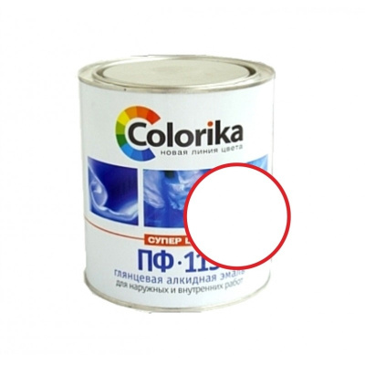 Эмаль ПФ-115 "Colorika" белая 6,0 кг