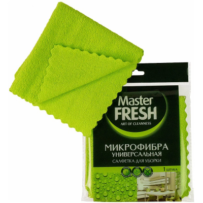 САЛФЕТКА УНИВЕРС. 30*30 СМ (МИКРОФИБРА) (1/50) "MASTER FRESH"