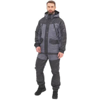 Костюм зимний Горка-Люкс ткань Breathable Camo цвет Серый (60-62, 170-176)