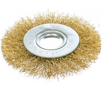 Щетка д/болгарки 100мм посадка 22мм плоская металлическая