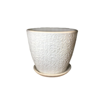 Гипюр белый бутон №3