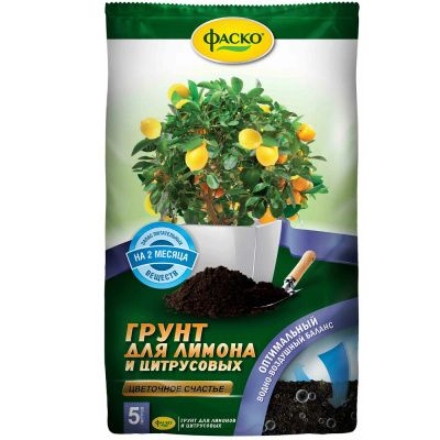 Грунт для лимона и цитрусовых Фаско Цветочное счастье 5л
