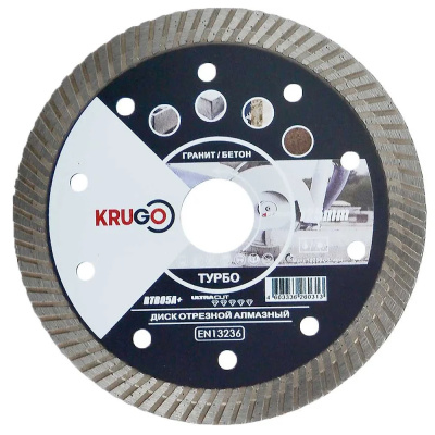 Диск алмазный универсальный 125х2,2х22,23х10мм KRUGO