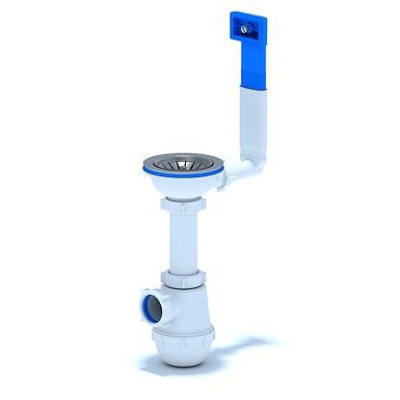 Сифон Ани Грот 3 1/2*40 с переливом мойки A0145S