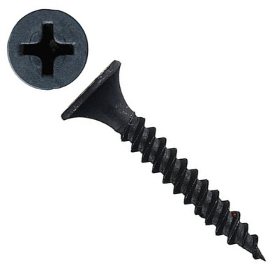 Саморез 3,5х16 гипсокартон/металл, частый шаг резьбы, оксид. 