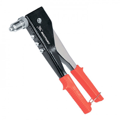 Заклепочник 250мм, переставной 0-90 градусов, заклепки 2,4-3,2-4,0-4,8мм "MATRIX"