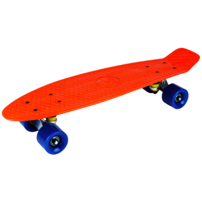 Доска-круизер, дека 27*8" оранж., колеса PU синии Доска-круизер, дека 27*8" оранж., колеса PU синии