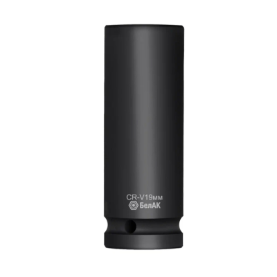 Головка дарная шестигранная удлиненная 19 мм, 1/2", CRV, БелАК