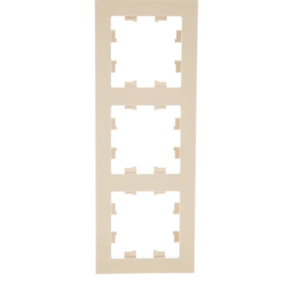 Рамка трехпостовая ATLASDESIGN универсальная бежевый