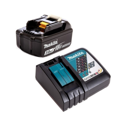 Аккумулятор Makita 191A25-2 +з\у, DC18RC-1шт(б\зар)+BL1830B-1шт,18В,3.0Ач,Li-ion,кор