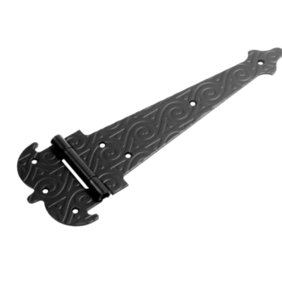 Петля-стрела фигурная ПС - 300 мод.2 /кованая/ серия ЯРОСЛАВЛЬ (черный)